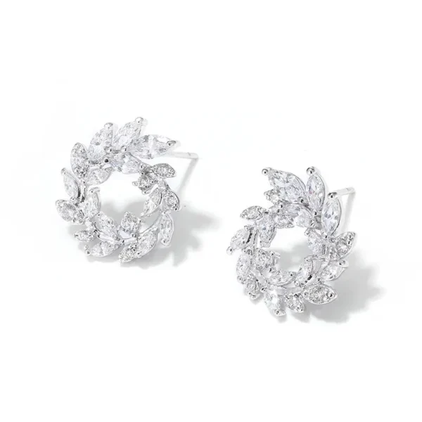 Material 925 silver Earrings with AAA Zircon stone