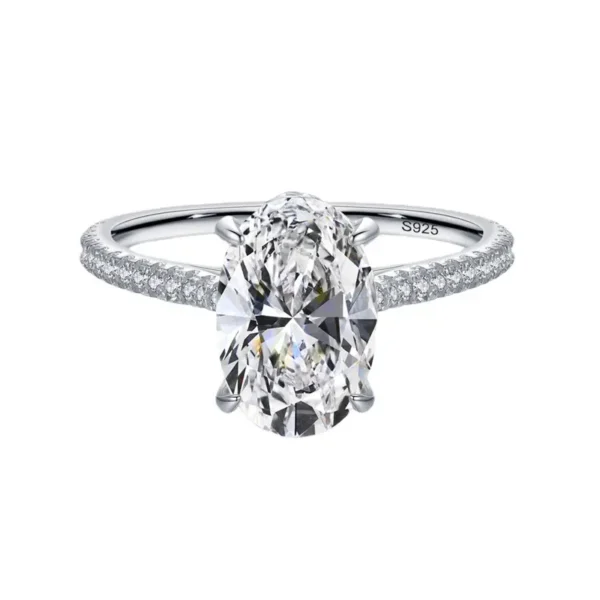 925 silver Ring With 5A Grade Cubic Zircon