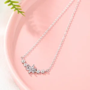 925 Silver Flower Necklaces